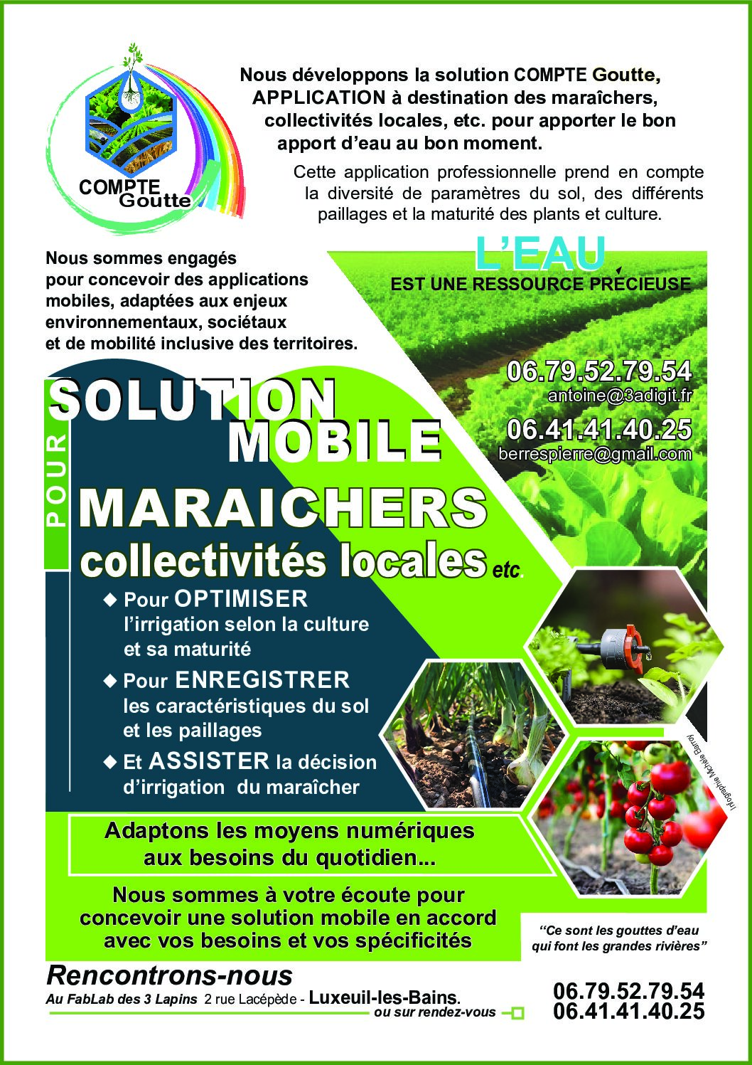 Affiche solutions maraîchères